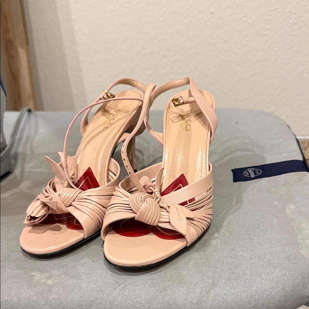 Elegant Pink Strappy Heels